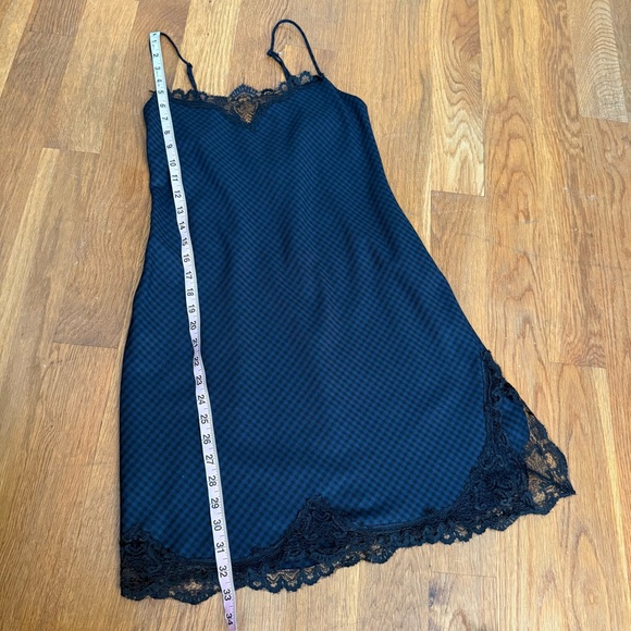 Zara Navy and Black Lace Trim Babydoll Dress - S - Picture 2 of 6